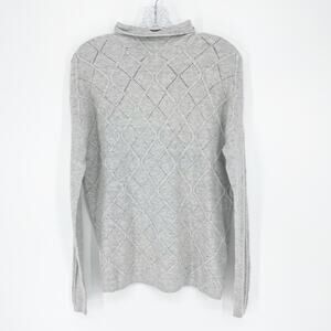 NWT Caslon Heather Gray knit Sweater Size Small
